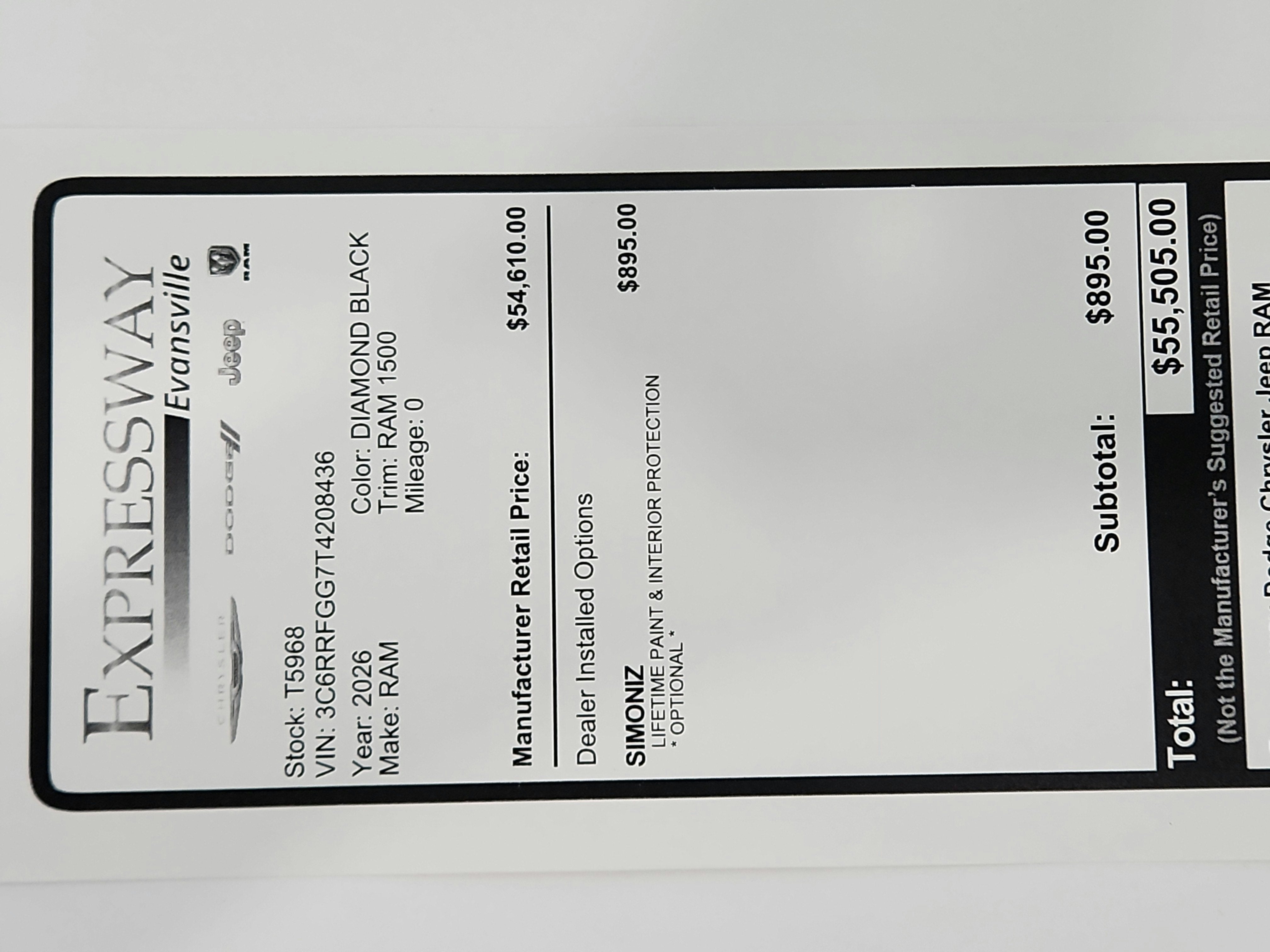 2026 RAM Ram 1500 Express