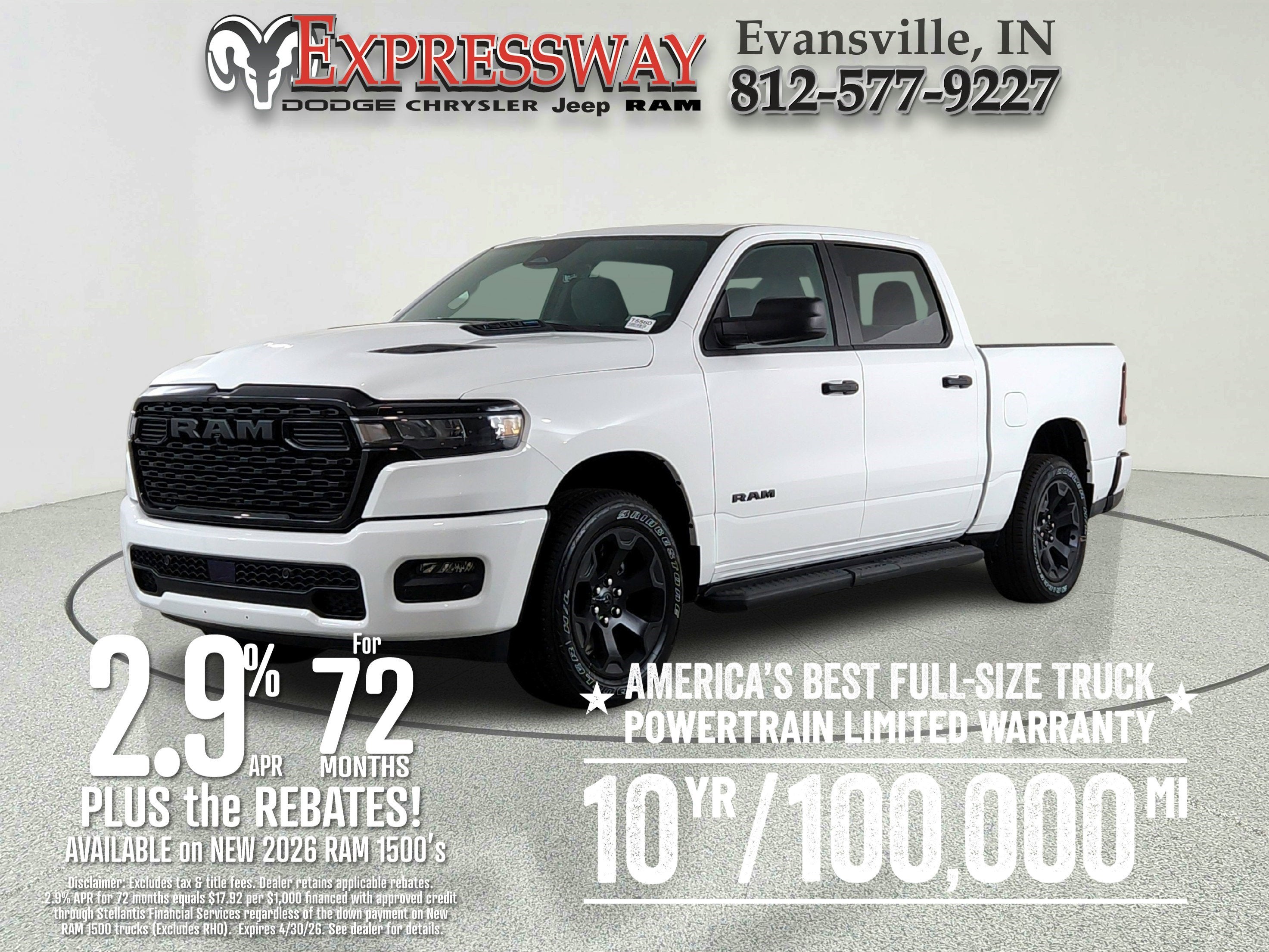 2026 RAM Ram 1500 RAM 1500 TRADESMAN CREW CAB 4X4 (144.5 IN WB 5 FT 7 IN BOX)