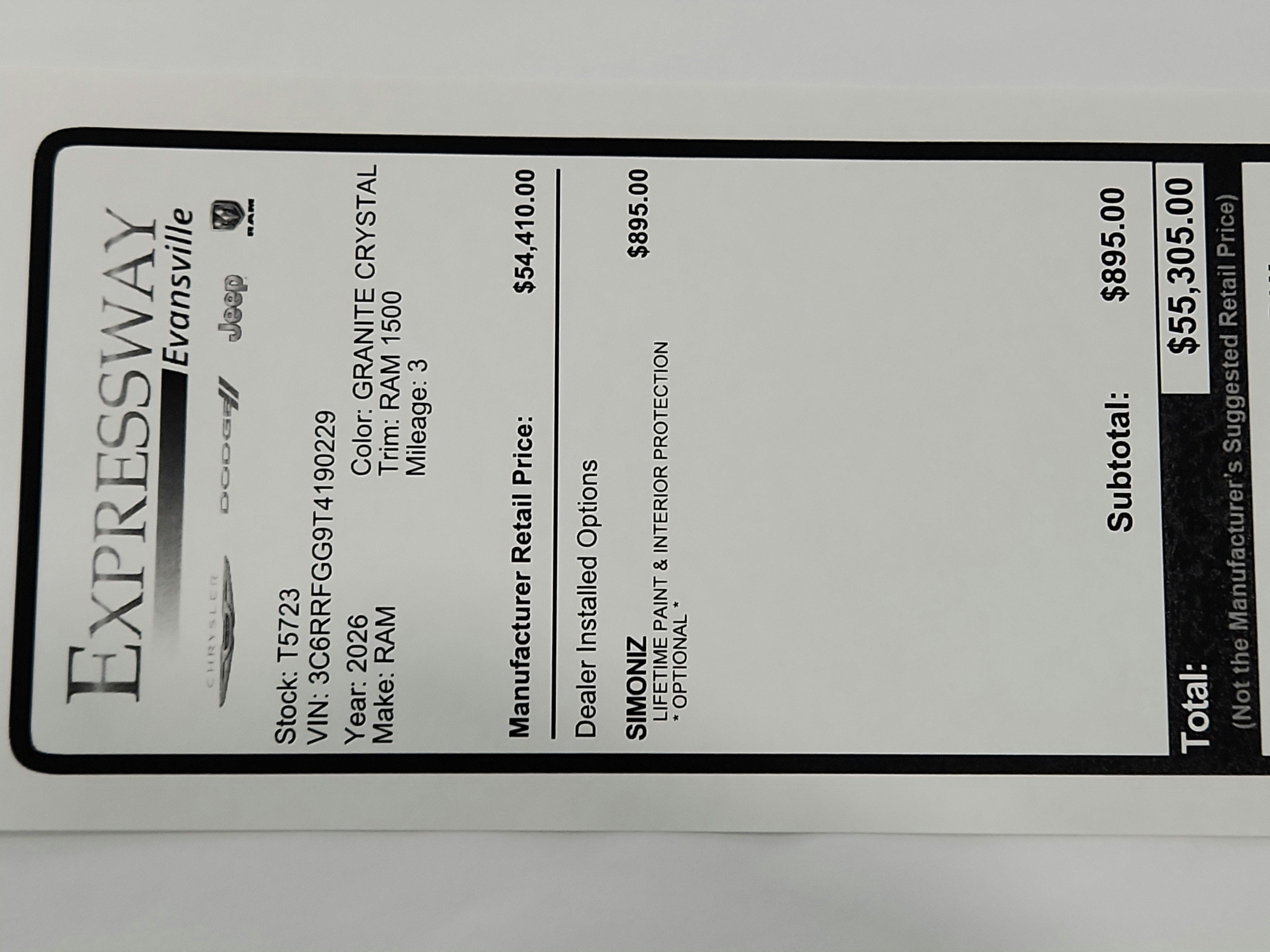 2026 RAM Ram 1500 Express