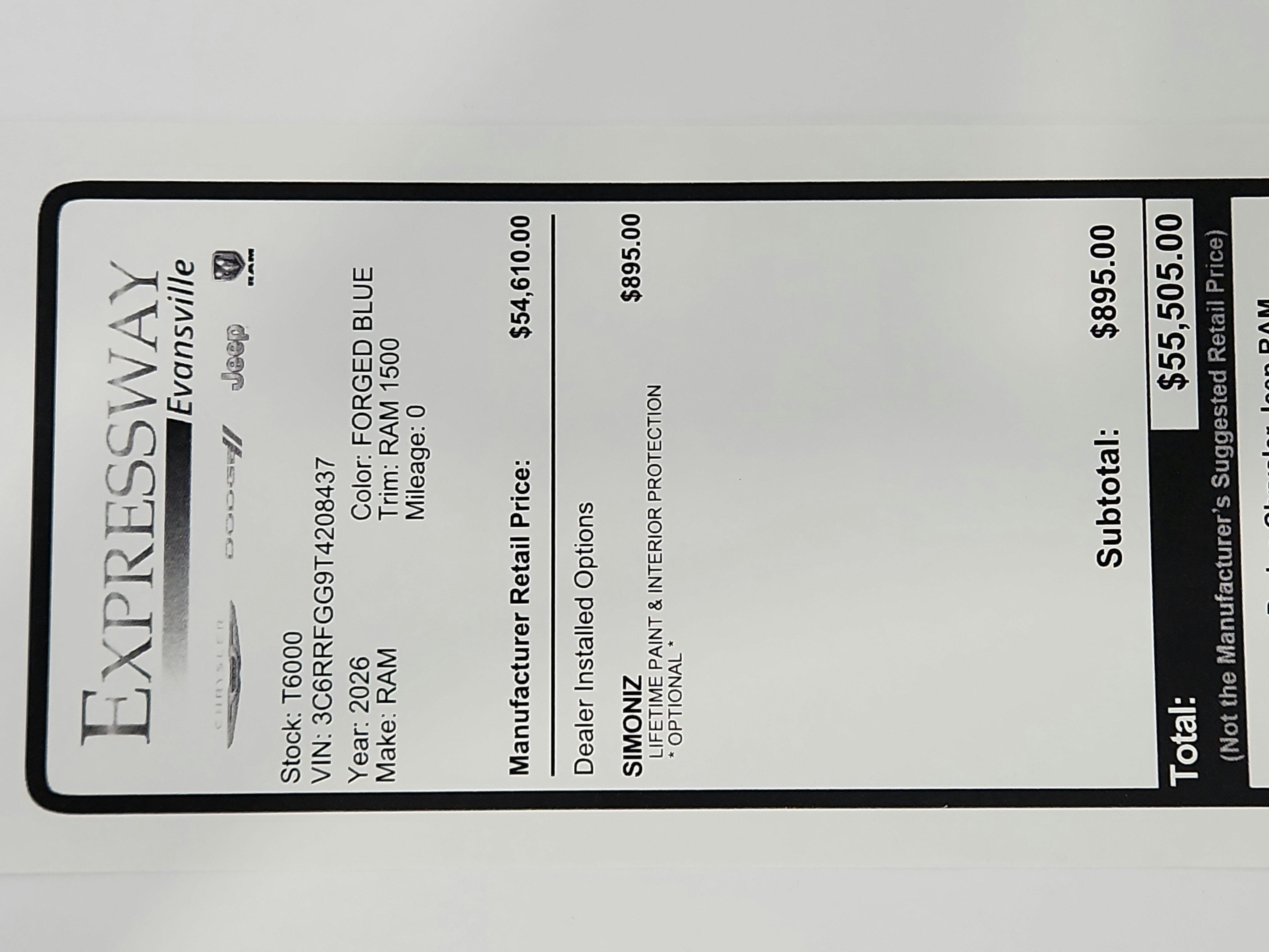 2026 RAM Ram 1500 Express