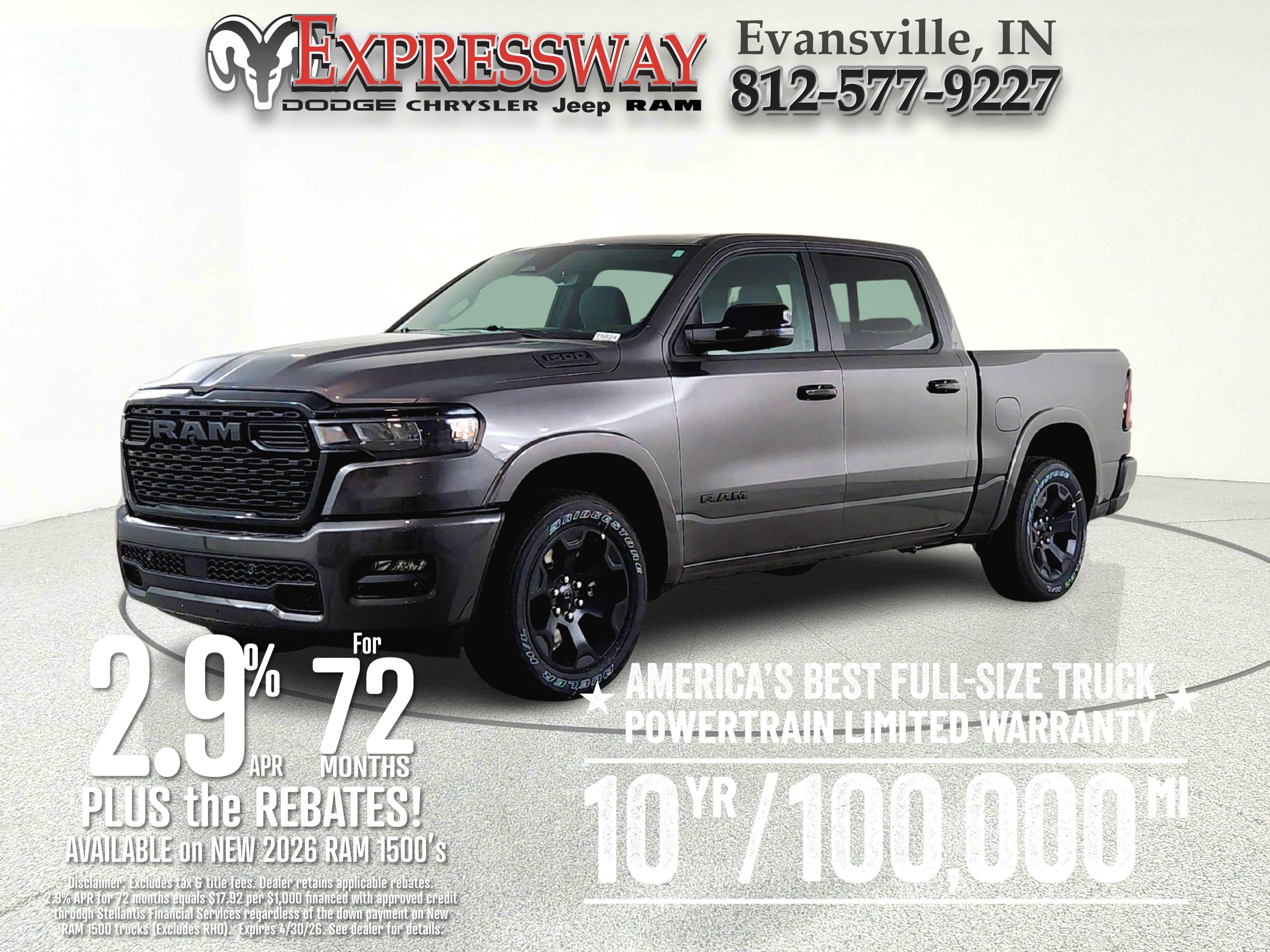 2026 RAM Ram 1500 RAM 1500 BIGHORN/LONESTAR CREW 4X4 (144.5 IN WB 5 FT 7 IN BOX)