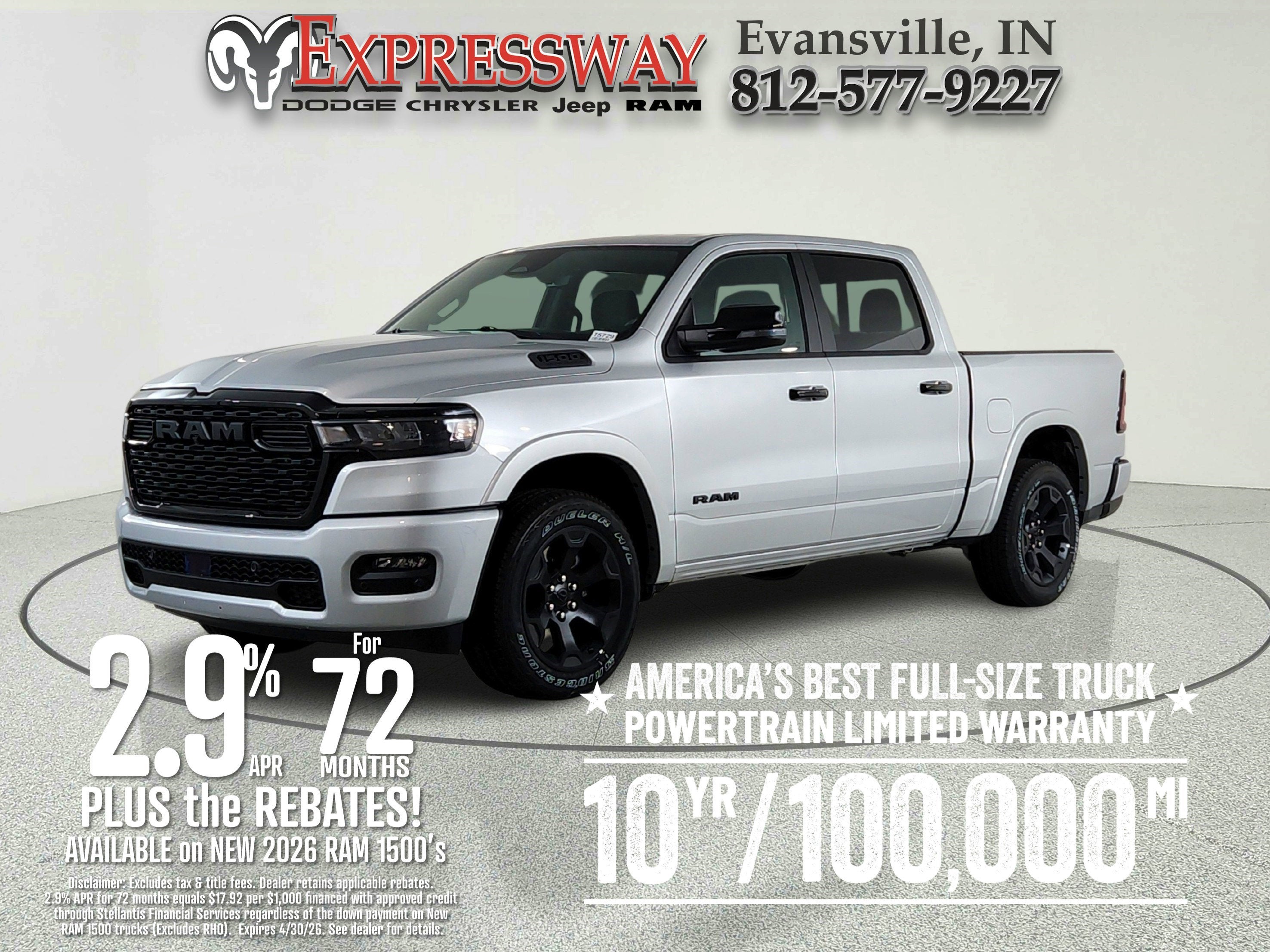 2026 RAM Ram 1500 RAM 1500 BIGHORN/LONESTAR CREW 4X4 (144.5 IN WB 5 FT 7 IN BOX)