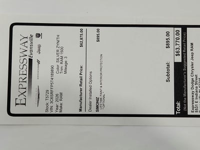 2026 RAM Ram 1500 RAM 1500 BIGHORN/LONESTAR CREW 4X4 (144.5 IN WB 5 FT 7 IN BOX)