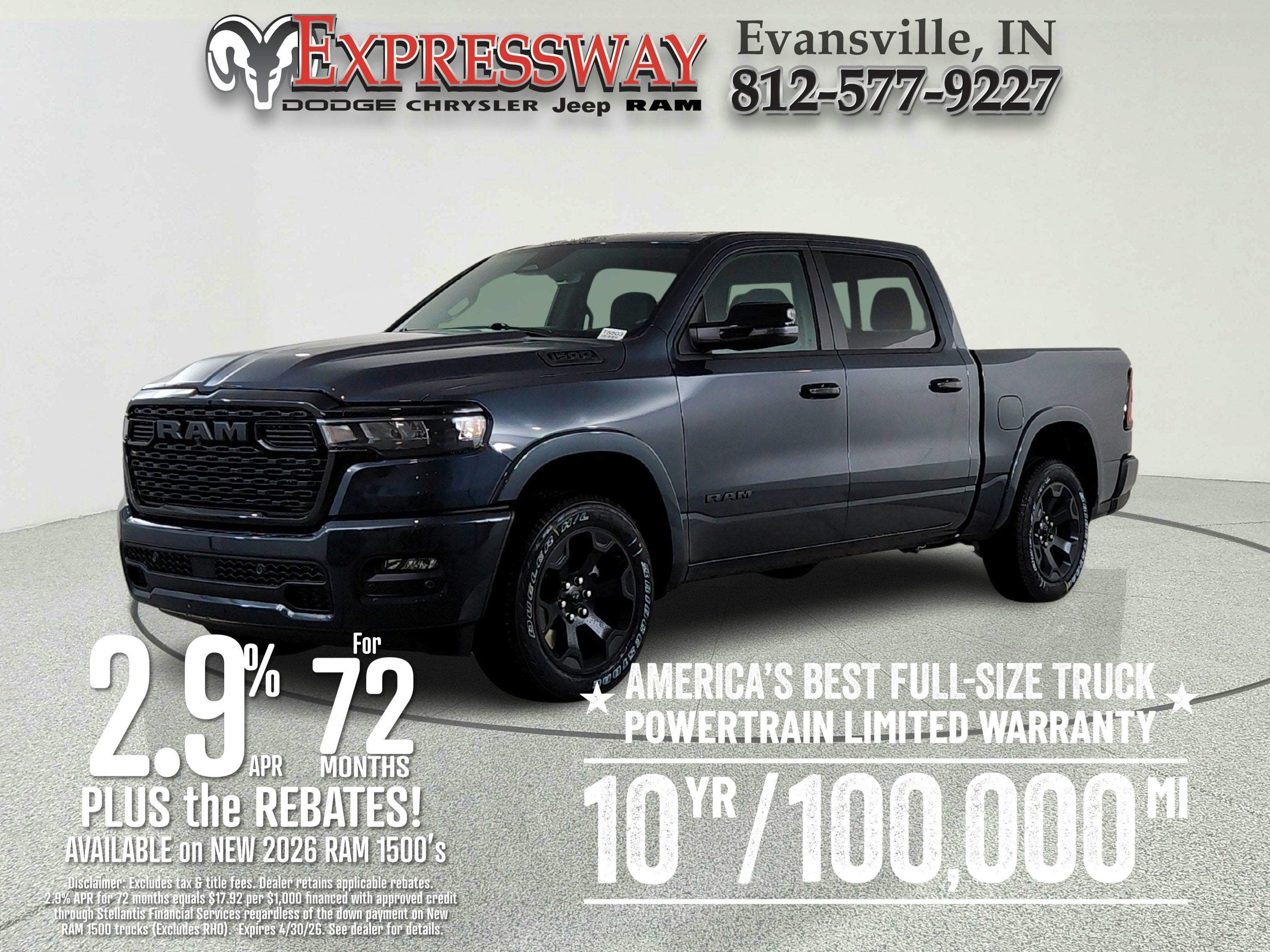 2026 RAM Ram 1500 RAM 1500 BIGHORN/LONESTAR CREW 4X4 (144.5 IN WB 5 FT 7 IN BOX)