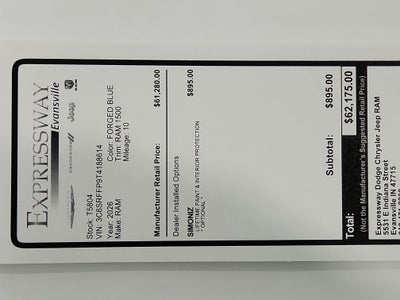 2026 RAM Ram 1500 RAM 1500 BIGHORN/LONESTAR CREW 4X4 (144.5 IN WB 5 FT 7 IN BOX)