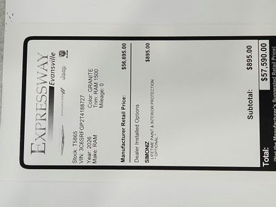 2026 RAM Ram 1500 Express
