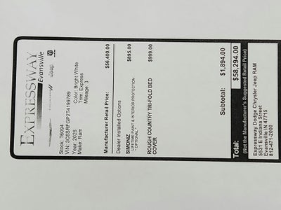 2026 RAM Ram 1500 Express