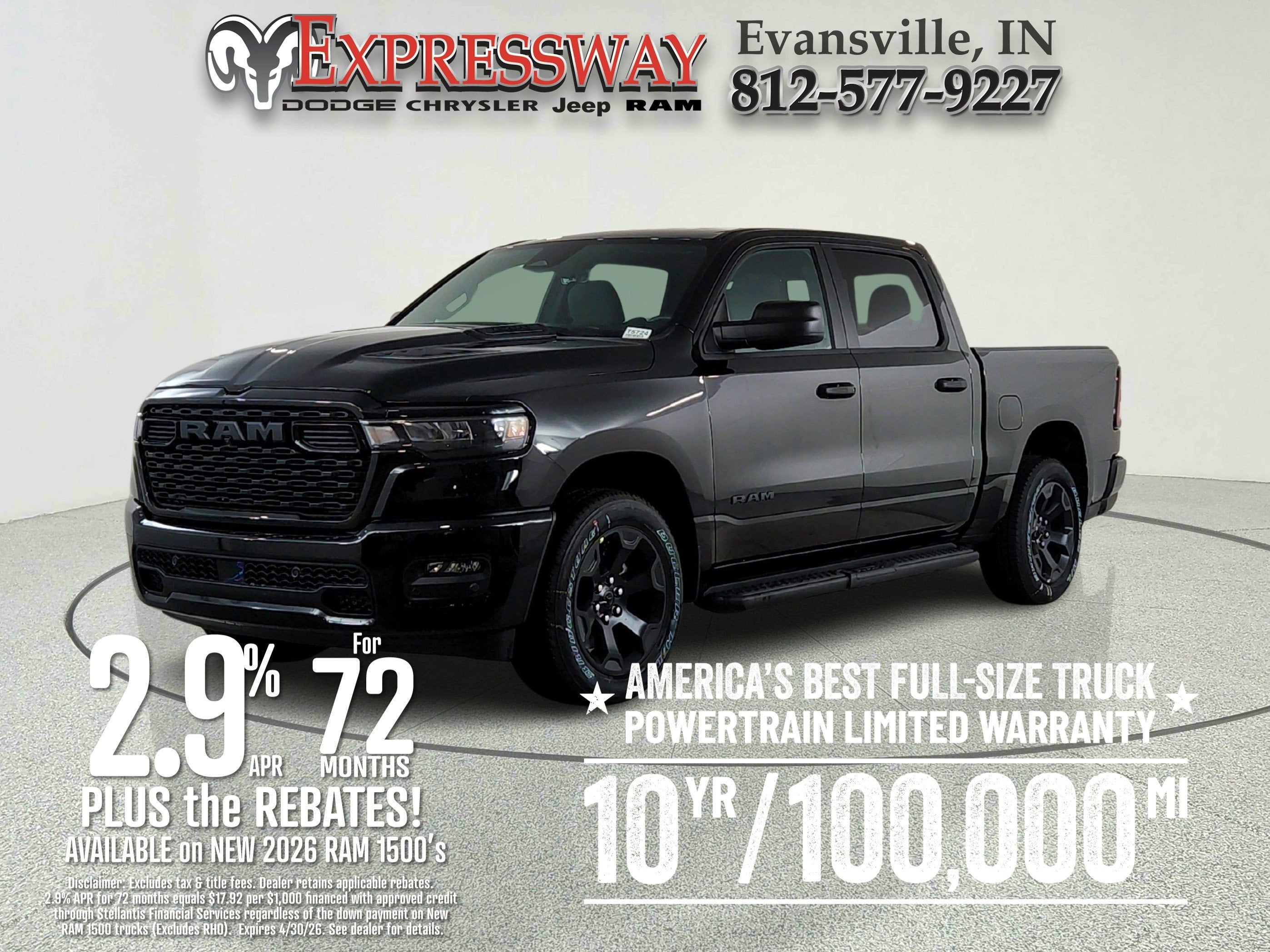 2026 RAM Ram 1500 RAM 1500 TRADESMAN CREW CAB 4X4 (144.5 IN WB 5 FT 7 IN BOX)