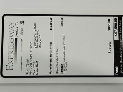 2026 RAM Ram 1500 Express
