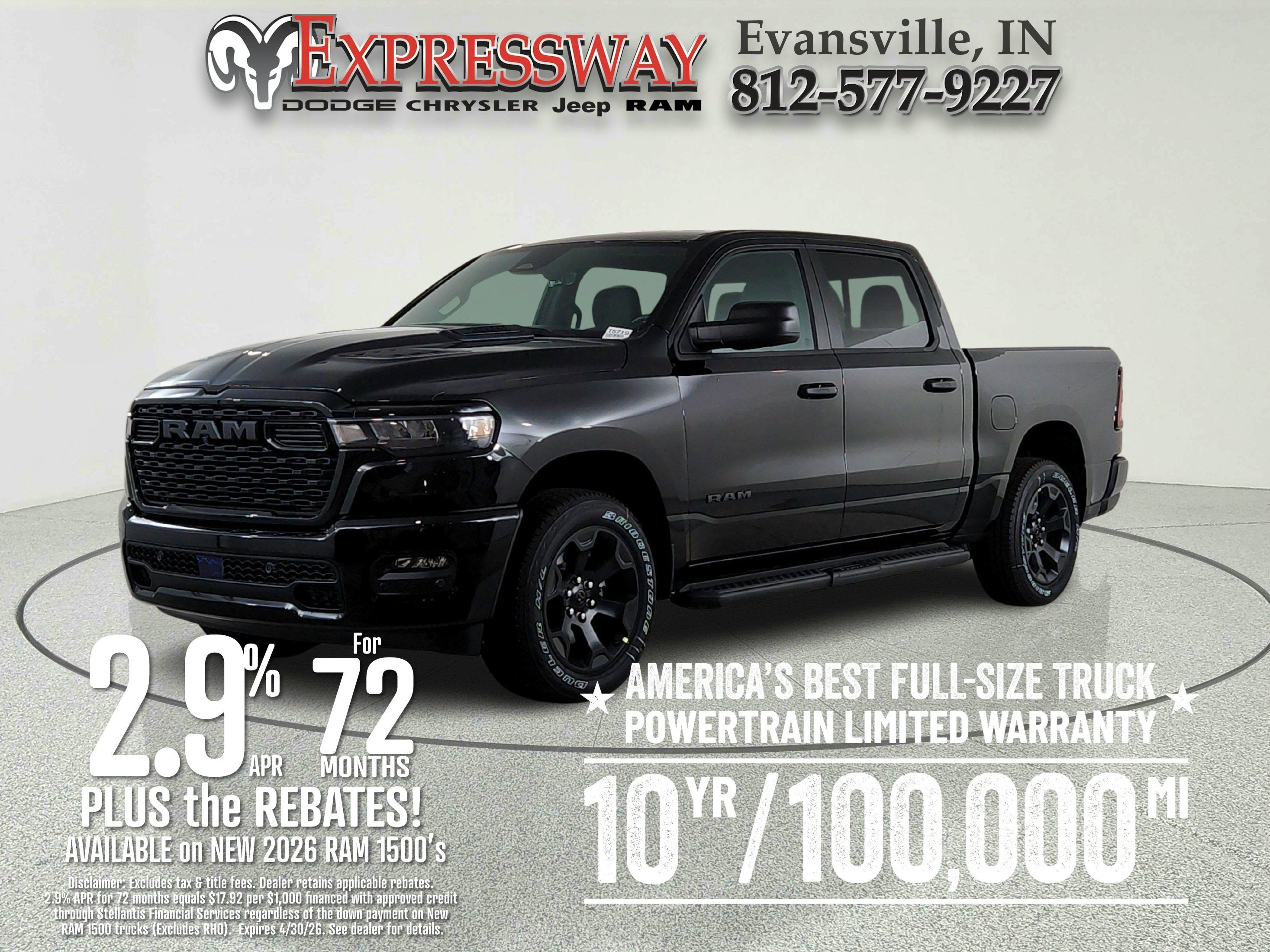 2026 RAM Ram 1500 RAM 1500 TRADESMAN CREW CAB 4X4 (144.5 IN WB 5 FT 7 IN BOX)
