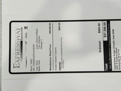 2026 RAM Ram 1500 Express