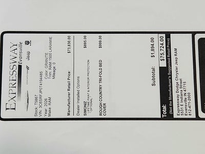 2026 RAM Ram 1500 Laramie