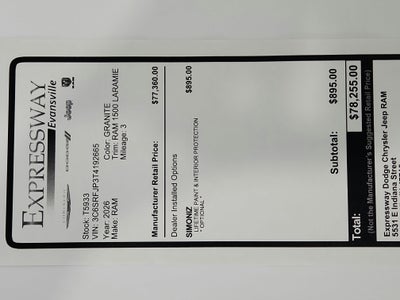 2026 RAM Ram 1500 Laramie