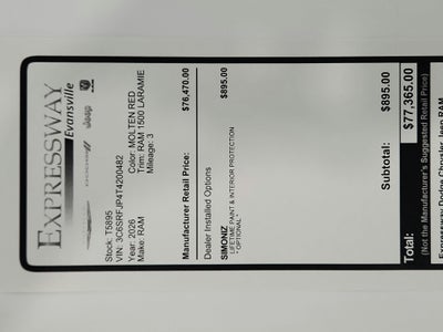 2026 RAM Ram 1500 Laramie