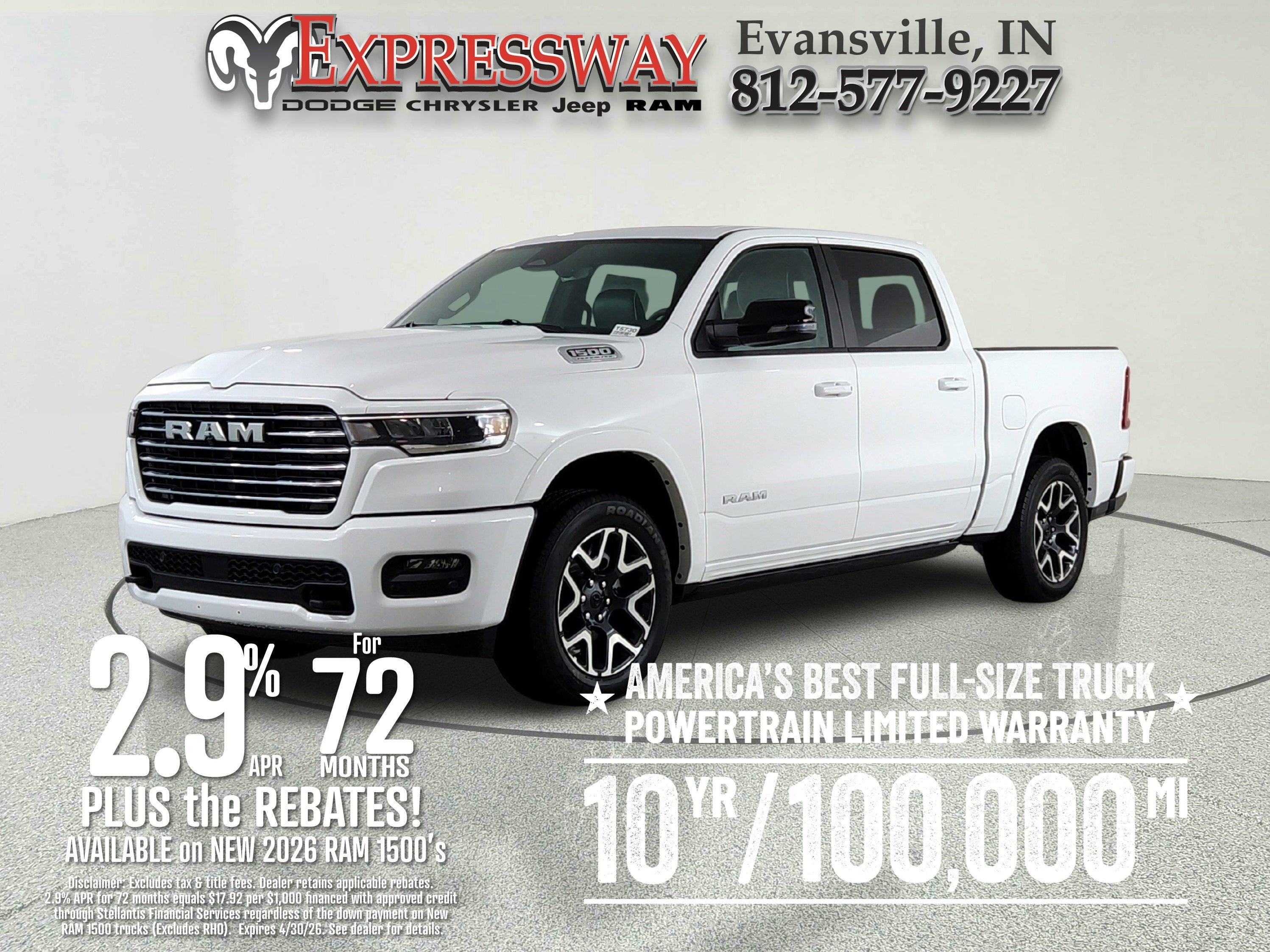 2026 RAM Ram 1500 RAM 1500 LARAMIE CREW CAB 4X4 (144.5 IN WB 5 FT 7 IN BOX)