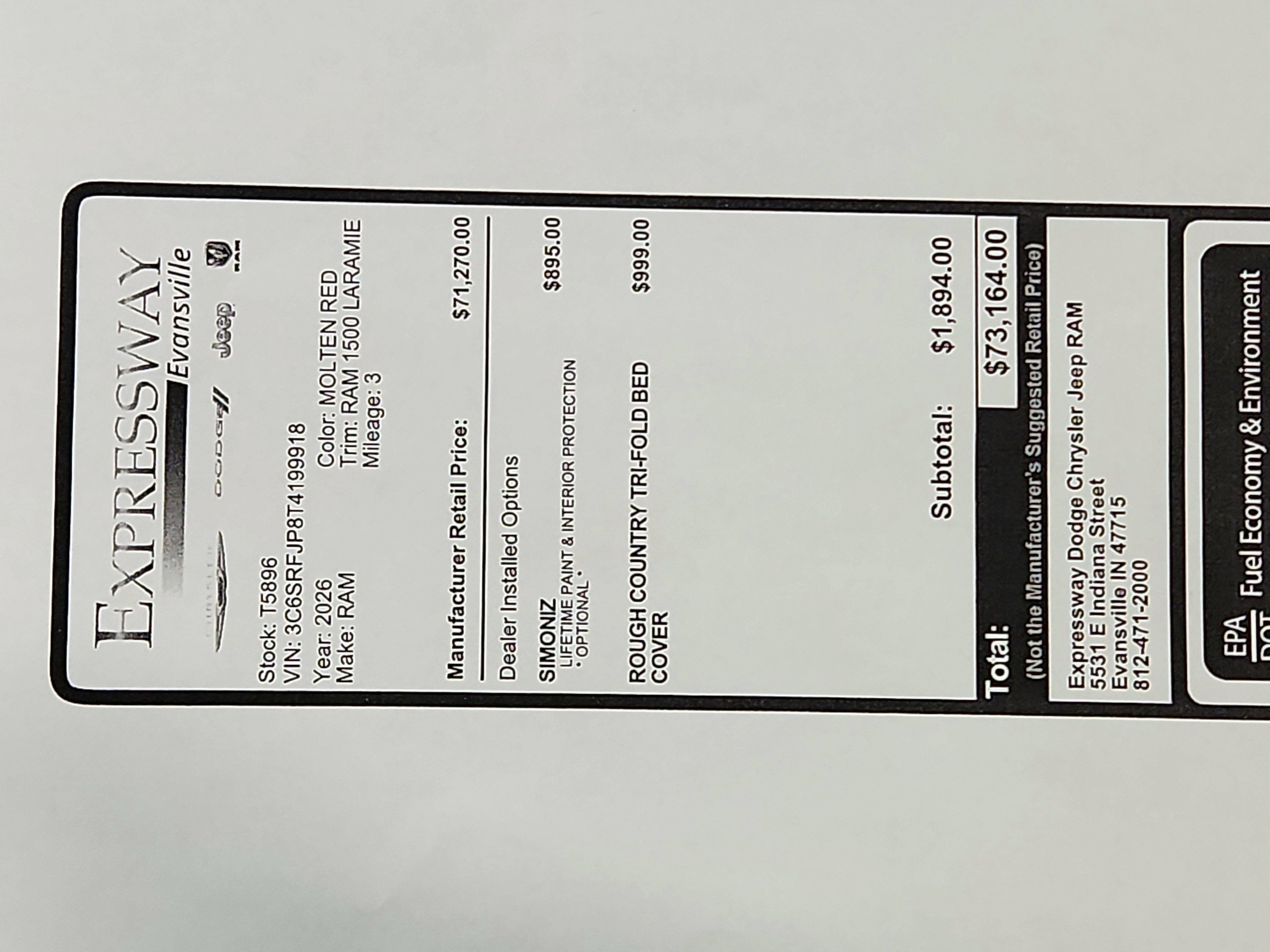 2026 RAM Ram 1500 Laramie