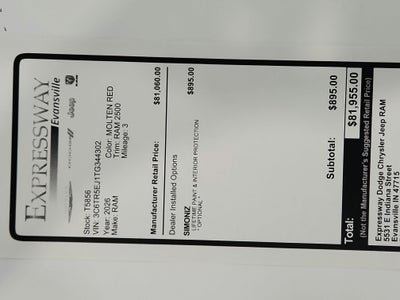 2026 RAM Ram 2500 Power Wagon