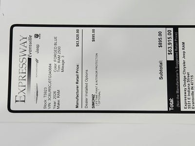 2026 RAM Ram 2500 Black Express
