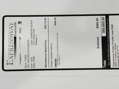 2026 RAM Ram 2500 Tradesman