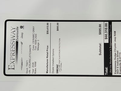 2026 RAM Ram 2500 Tradesman