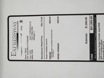2026 RAM 2500 Tradesman
