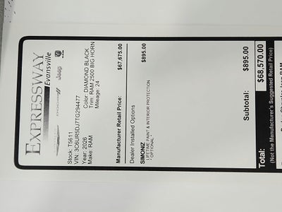 2026 RAM Ram 2500 Big Horn
