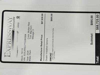 2026 RAM Ram 2500 Big Horn 4x4 Crew Cab 6'4" Box