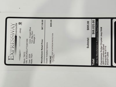 2026 RAM Ram 2500 Big Horn