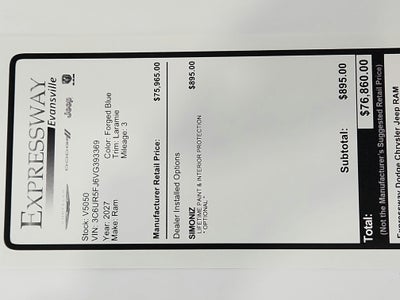 2027 RAM Ram 2500 Laramie 4x4 Crew Cab 6'4" Box