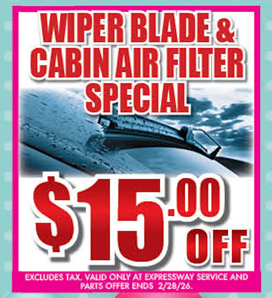 WIPER BLADE & CABIN AIR FILTER SPECIAL