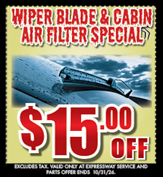 WIPER BLADE & CABIN AIR FILTER SPECIAL