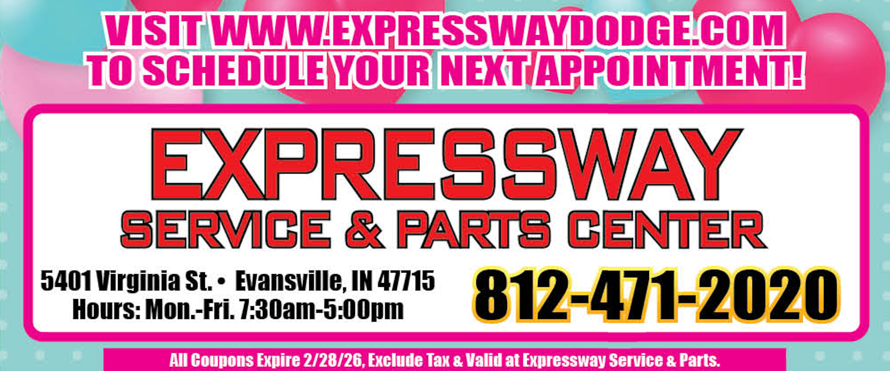 Current Print Ad at Expressway Dodge Inc in Evansville IN